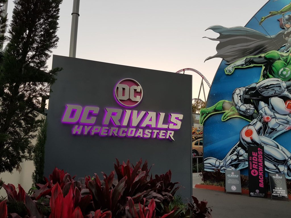 DC Rivals roller coaster